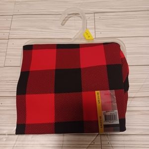 NEW NOBO Buffalo check Christmas leggings wmns sz large look like Small